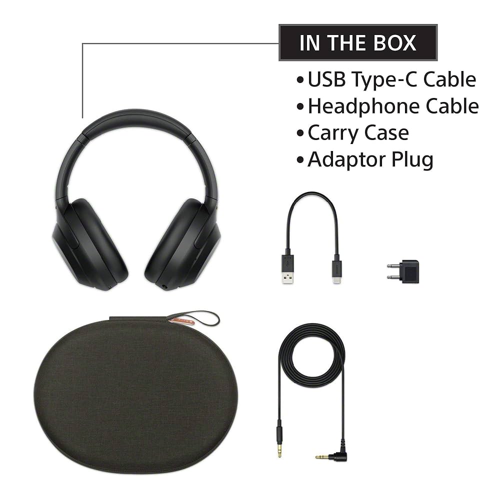 SONY WH-1000XM4 BM ブラック 海外版 Sony WH-1000XM4 Wireless Noise Cancelling Headphones, Black